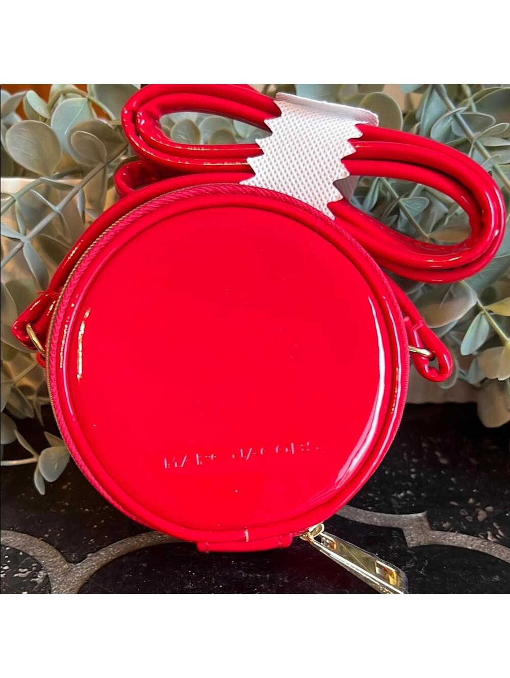 Marc Jacobs Red Mini Crossbody Bag Glossy Finish NWT